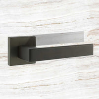 Asti Forme Designer Lever on Minimal Square Rose - Urban Dark Bronze