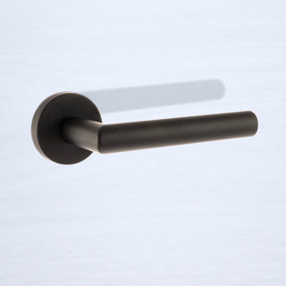 Image: Forme Elle Design Lever on Round Rose - Urban Dark Bronze