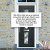 Debonaire 2 Urban Style Composite Front Door Set with Central Abstract Glass - Shown in Anthracite Grey