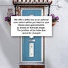Debonaire 2 Urban Style Composite Front Door Set with Central Sandblast Ellie Glass - Shown in Pastel Blue