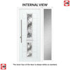 Debonaire 2 Urban Style Composite Front Door Set with Single Side Screen - Central Abstract Glass - Shown in Anthracite Grey