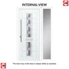 Debonaire 2 Urban Style Composite Front Door Set with Single Side Screen - Central Jet Glass - Shown in White