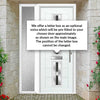Debonaire 2 Urban Style Composite Front Door Set with Single Side Screen - Central Jet Glass - Shown in White
