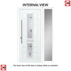 Debonaire 2 Urban Style Composite Front Door Set with Single Side Screen - Central Kupang Green Glass - Shown in Reed Green