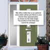 Debonaire 2 Urban Style Composite Front Door Set with Single Side Screen - Central Kupang Green Glass - Shown in Reed Green