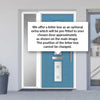 Debonaire 2 Urban Style Composite Front Door Set with Single Side Screen - Central Sandblast Ellie Glass - Shown in Pastel Blue