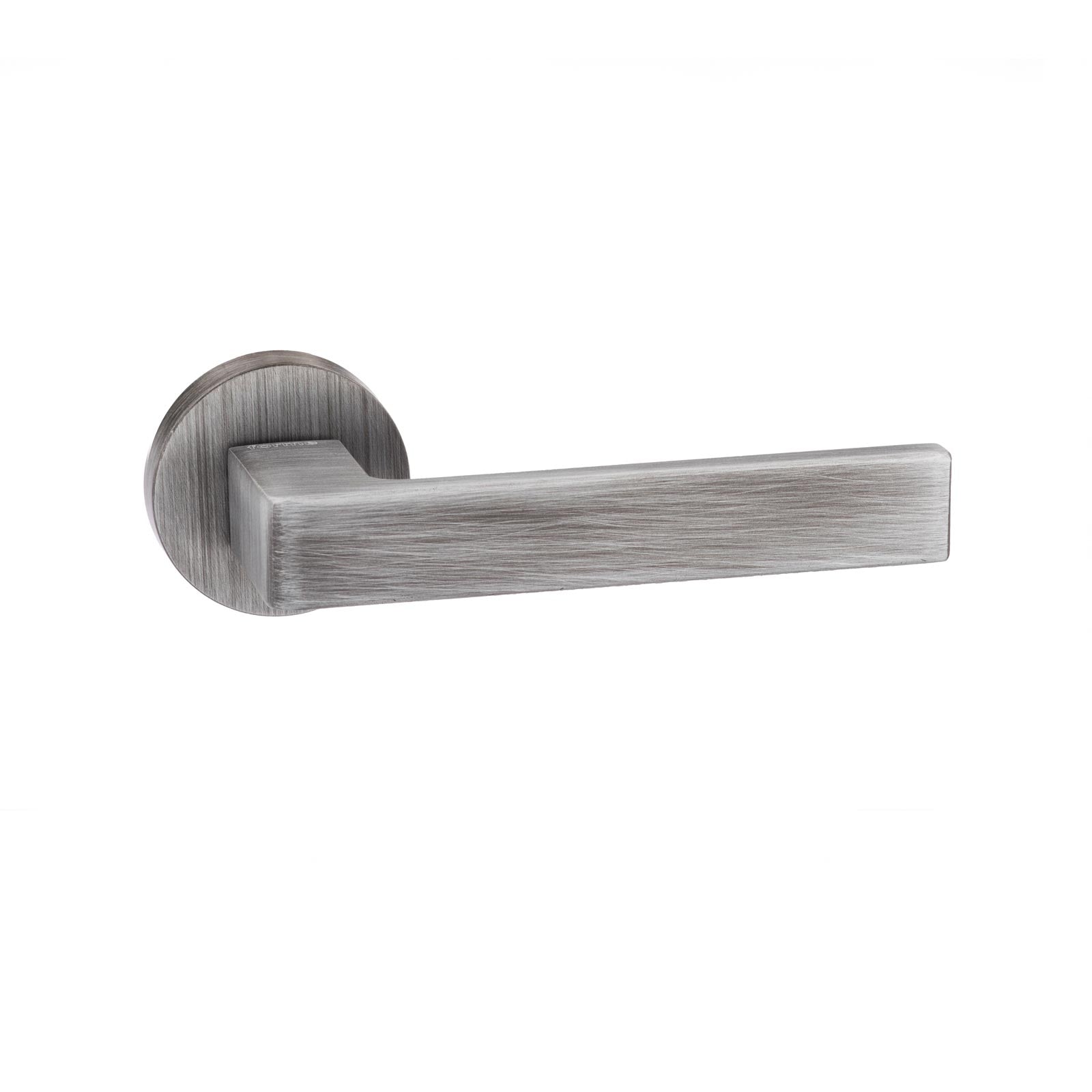 Forme Asti Designer Lever on Minimal Round Rose - Urban Graphite
