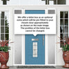 Seville 2 Urban Style Composite Front Door Set with Double Side Screen - Mirage Glass - Shown in Pastel Blue