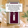 Seville 2 Urban Style Composite Front Door Set with Kupang Red Glass - Shown in Purple Violet