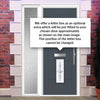 Seville 2 Urban Style Composite Front Door Set with Single Side Screen - Pusan Glass - Shown in Slate Grey