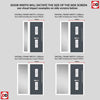 Seville 2 Urban Style Composite Front Door Set with Single Side Screen - Pusan Glass - Shown in Slate Grey