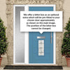 Seville 2 Urban Style Composite Front Door Set with Single Side Screen - Mirage Glass - Shown in Pastel Blue