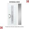 Uracco 1 Urban Style Composite Front Door Set with Single Side Screen - Sandblast Ellie Glass - Shown in Mouse Grey