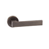 Forme Asti Designer Lever on Minimal Round Rose - Urban Bronze