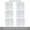 ThruEasi Room Divider - Utah 3 Pane Clear Glass White Primed Double Doors with Single Side
