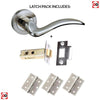 Valencia Mediterranean Lever On Rose - Satin Nickel Handle Pack