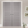 Bespoke Light Grey Vancouver Door Pair - Prefinished