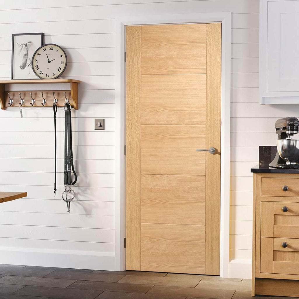 FD60 Fire Internal Door, Vancouver Oak Flush Internal Door - 60 Minute Fire Rated