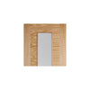 Vancouver Long Light Oak Fire Door - Clear Glass - 1/2 Hour Fire Rated - Prefinished