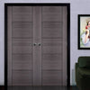 Bespoke Vancouver Ash Grey Door Pair - Prefinished