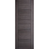 Vancouver Ash Grey Staffetta Quad Telescopic Pocket Doors - Prefinished