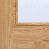 Vancouver Oak 1 Pane Fire Door - Clear Glass - 1/2 Hour Fire Rated - Prefinished