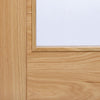 LPD Joinery Bespoke Fire Door Pair, Vancouver Oak 1L Pair - 1/2 Hour Fire Rated - Clear Glass - Prefinished