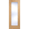 Bespoke Vancouver Oak 1L Door Pair - Clear Glass - Prefinished