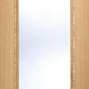Vancouver Oak 1 Pane Fire Door - Clear Glass - 1/2 Hour Fire Rated - Prefinished