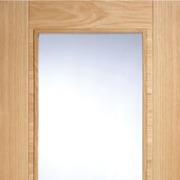 Bespoke Vancouver Oak 1L Door Pair - Clear Glass - Prefinished