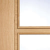 vancouver oak 4l door clear safety glass prefinished 1006 style