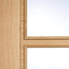 vancouver oak 4l door clear safety glass prefinished 1006 style