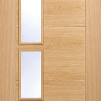 vancouver oak 4l door clear glazed offset prefinished 1006 style