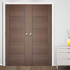 Bespoke Vancouver Chocolate Grey Door Pair - Prefinished