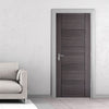 Vancouver Ash Grey Fire Door - 1/2 Hour Fire Rated - Prefinished