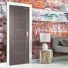 Modern flush grey colour interior door