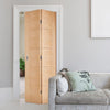 Vancouver Flush Oak Bifold Door - Prefinished