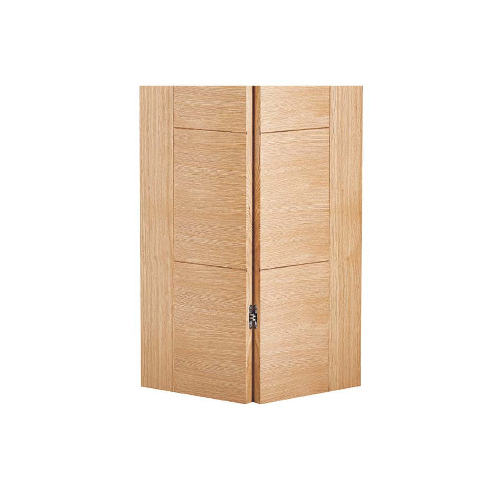 Vancouver Flush Oak Bifold Internal Door Prefinished