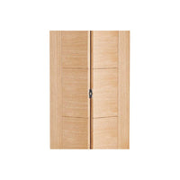 Vancouver Flush Oak Bifold Door - Prefinished