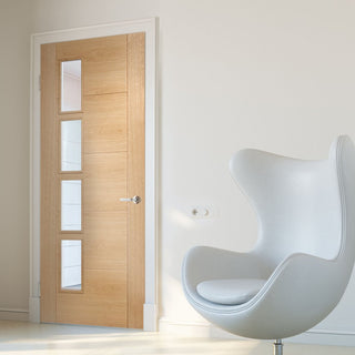 Image: Contemporary oak interior door