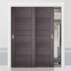 Bespoke Vancouver Ash Grey Door - 2 Door Wardrobe and Frame Kit - Prefinished