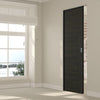 Vancouver Smoked Oak Flush Internal Absolute Evokit Single Pocket Doors - Prefinished