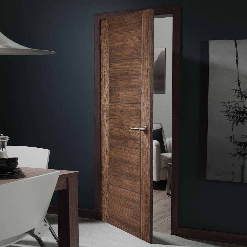 Laminate contemporary style interior door