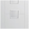Vancouver Flush Door - Frosted Glass - White Primed