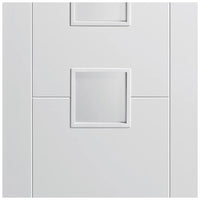 Vancouver Flush Door - Frosted Glass - White Primed