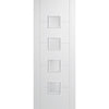 Vancouver Flush Door - Frosted Glass - White Primed