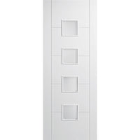 Vancouver Flush Door - Frosted Glass - White Primed