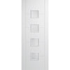 Vancouver Flush Door - Frosted Glass - White Primed