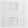 Vancouver Flush Door - Frosted Glass - White Primed