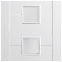 Vancouver Flush Door - Frosted Glass - White Primed